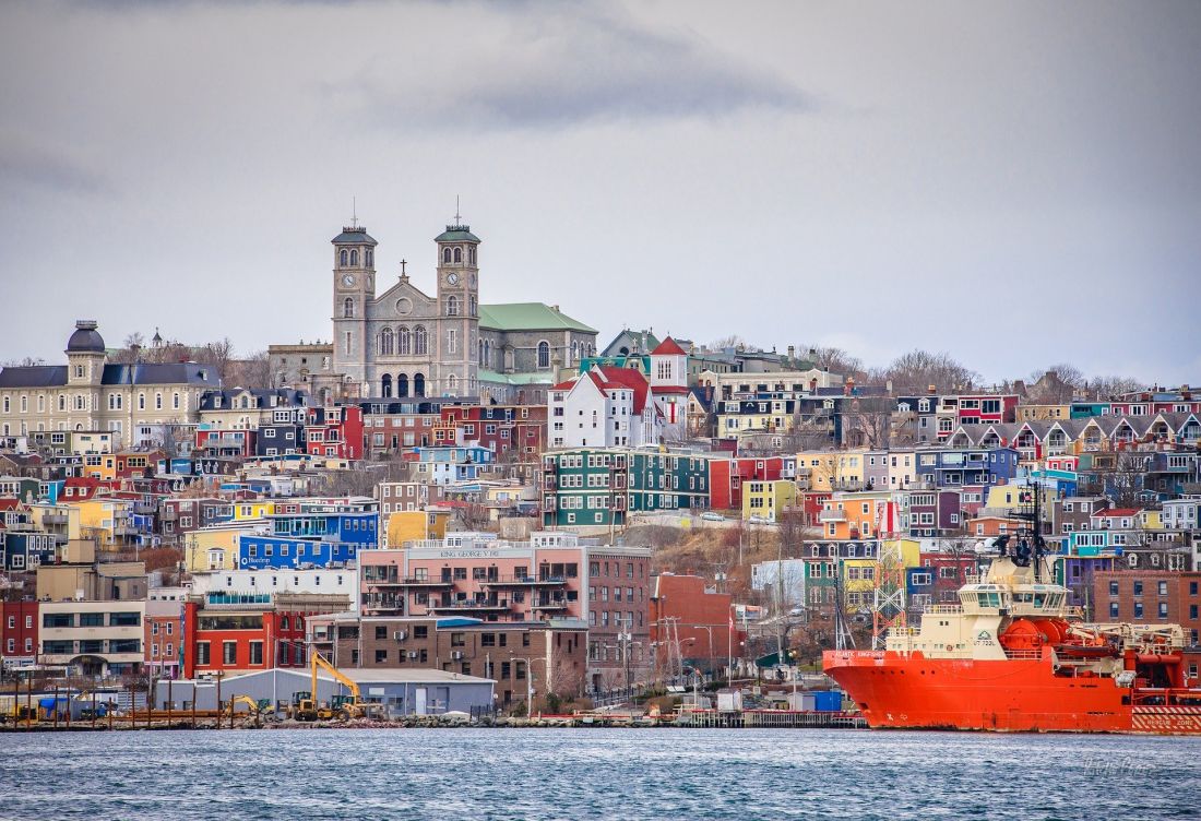 The colourful port of St. John's, Newfoundland and Labrador.