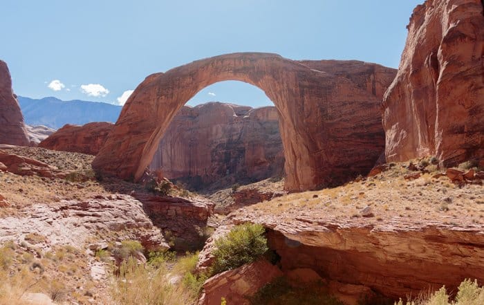 Home 29 How to get to Rainbow Bridge National Monumne in Utah from Lake Powell, Arizona. It is the tallest natural bridge in North America. Photo Credit: Wendy Nordvik-Carr©