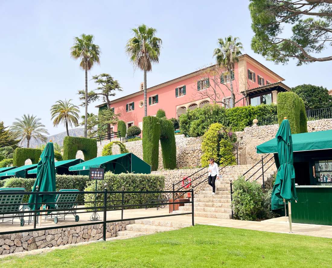 Heading out to the pool area from the Palace at the Grand Hotel Son Net. Photo: Wendy Nordvik-Carr©