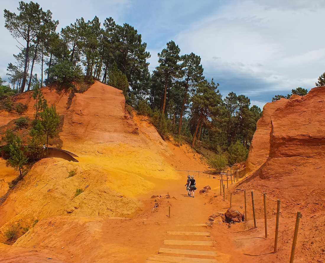 The Ochre Trail in Roussillon Provence.